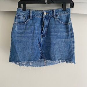 pacsun mini denim skirt